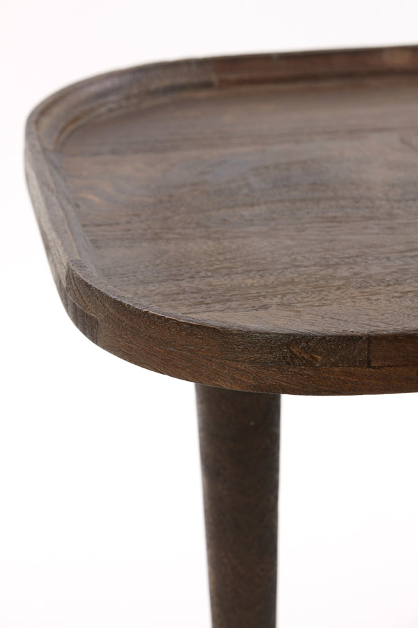 Side Table 65X45X38 Cm Mazabe Wood Matt Russet