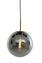 Hanging Lamp 40 Cm Medina Antique Bronze + Smoked Glass