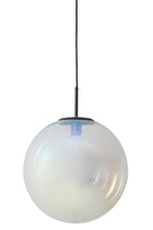 Hanging Lamp 40 Cm Medina Glass Rainbow + Black