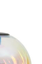 Hanging Lamp 40 Cm Medina Glass Rainbow + Black