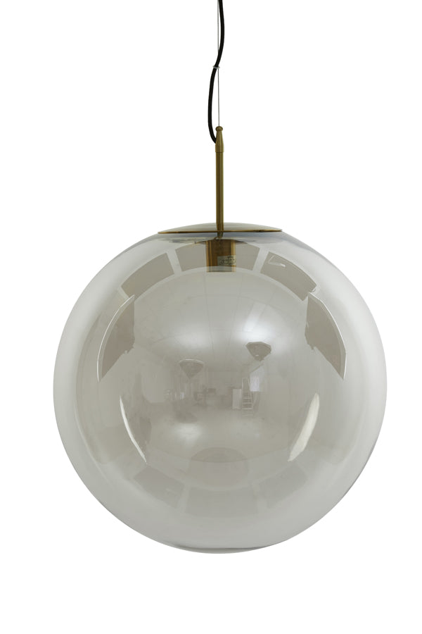 Hanging Lamp 48 Cm Medina Antique Bronze + Glass Clear