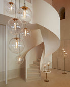 Hanging Lamp 48 Cm Medina Antique Bronze + Glass Clear