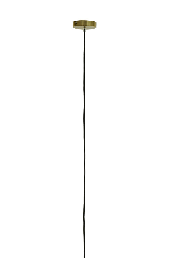 Hanglamp Ø30 Cm Medina Antiek Brons + Glas Helder