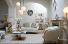 Hanging Lamp 25 Cm Medina Antique Bronze + Glass Matt White