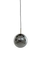Hanging Lamp 30 Cm Medina Antique Bronze + Smoked Glass