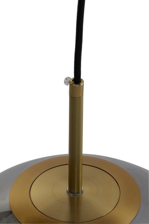 Hanging Lamp 30 Cm Medina Antique Bronze + Smoked Glass
