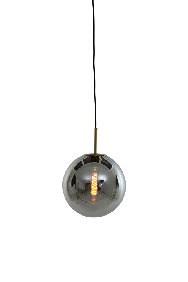 Hanging Lamp 30 Cm Medina Antique Bronze + Smoked Glass