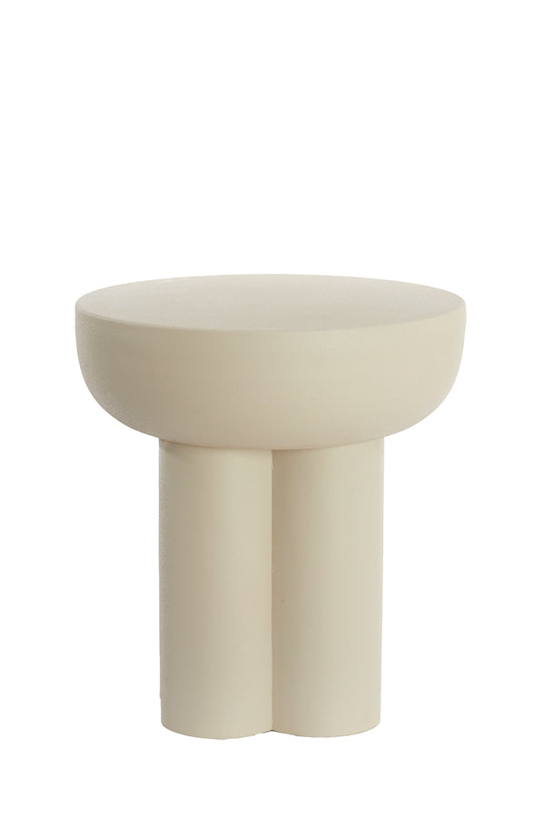 Side Table 46X50 Cm Mikola Matt Cream