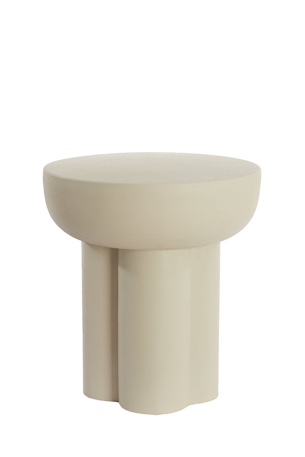 Side Table 46X50 Cm Mikola Matt Cream