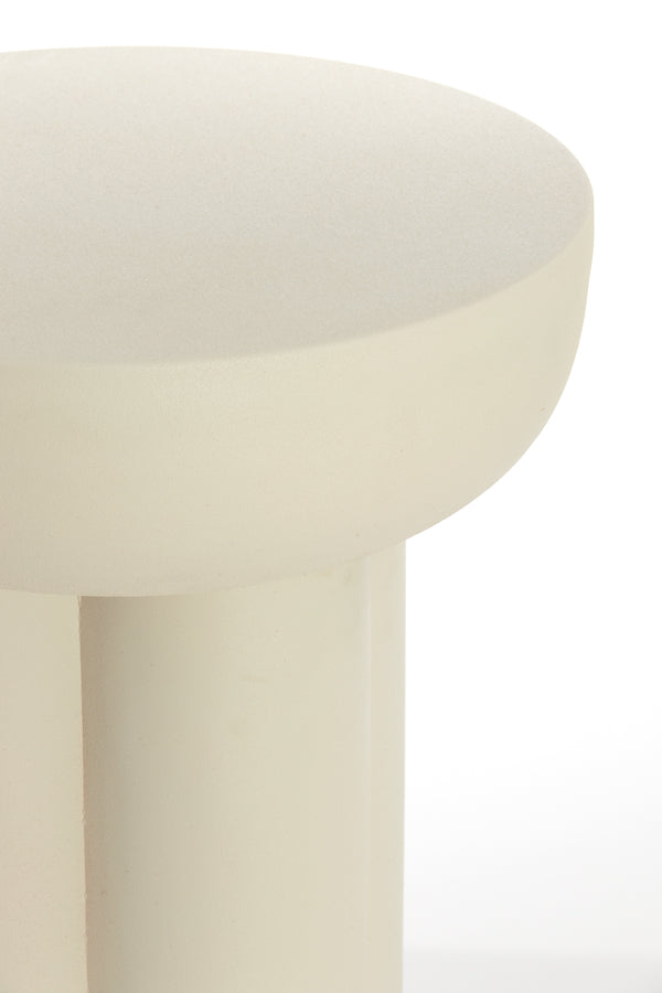 Side Table 46X50 Cm Mikola Matt Cream