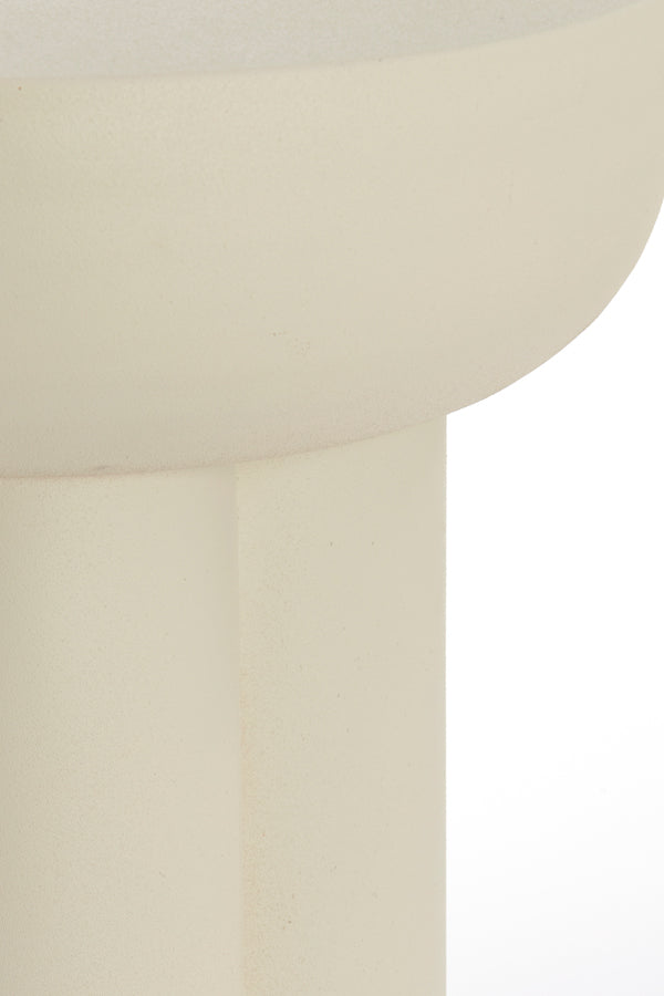 Side Table 46X50 Cm Mikola Matt Cream