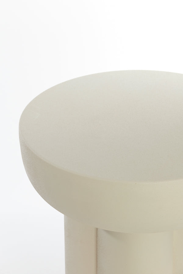 Side Table 46X50 Cm Mikola Matt Cream