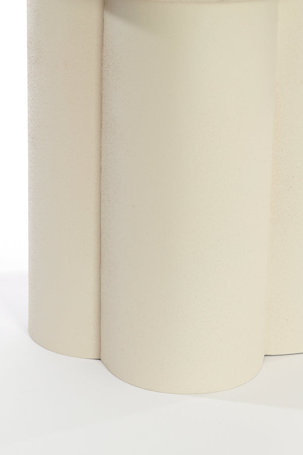 Side Table 46X50 Cm Mikola Matt Cream