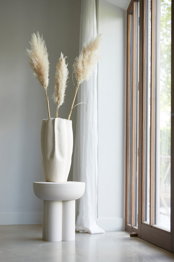 Side Table 46X50 Cm Mikola Matt Cream