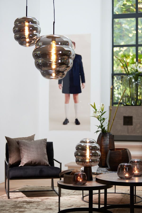 Hanglamp Misty - Smoke Glas 45X45X48Cm