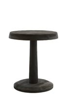 Side Table 46X52 Cm Nalagu Mango Wood Matt Black