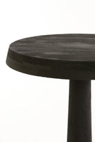 Side Table 46X52 Cm Nalagu Mango Wood Matt Black