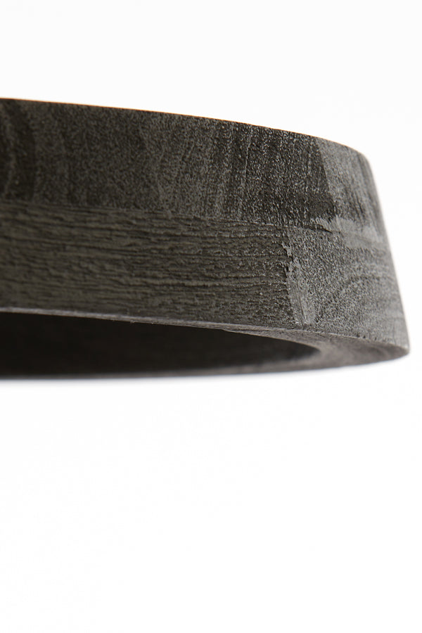 Side Table 46X52 Cm Nalagu Mango Wood Matt Black