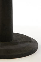 Side Table 46X52 Cm Nalagu Mango Wood Matt Black
