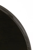 Side Table 46X52 Cm Nalagu Mango Wood Matt Black