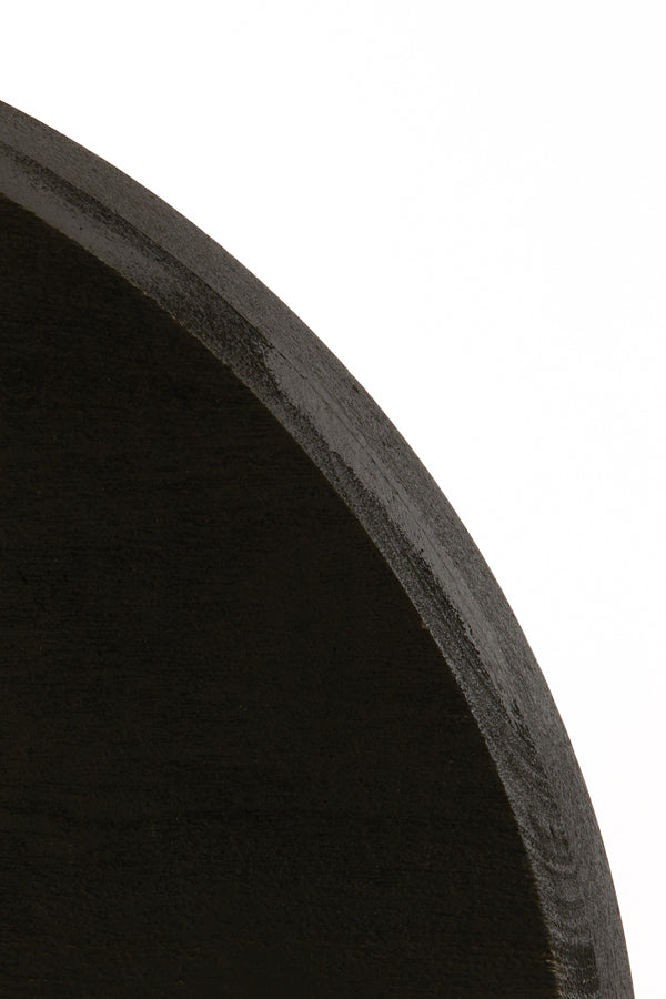 Side Table 46X52 Cm Nalagu Mango Wood Matt Black