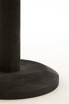 Side Table 35X46 Cm Nalagu Mango Wood Matt Black