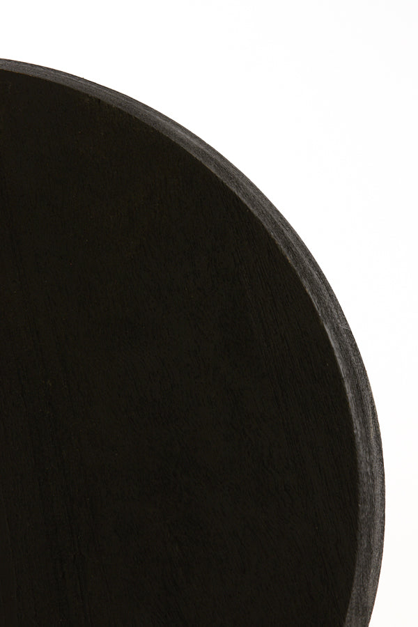 Side Table 35X46 Cm Nalagu Mango Wood Matt Black