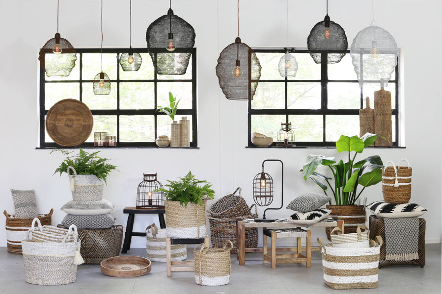Hanging Lamp 45X60 Cm Nikki Wire Shiny Black
