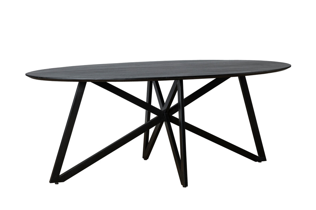 Oslo Black Acasia Web Leg 200Cm
