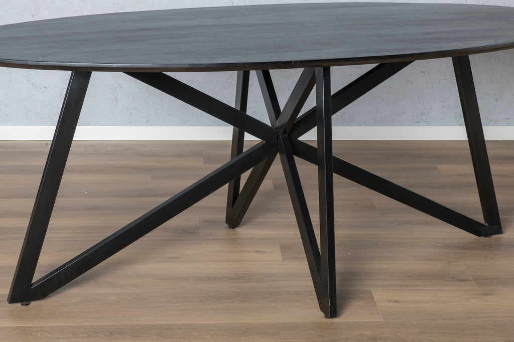 Oslo Black Acasia Web Leg 200Cm