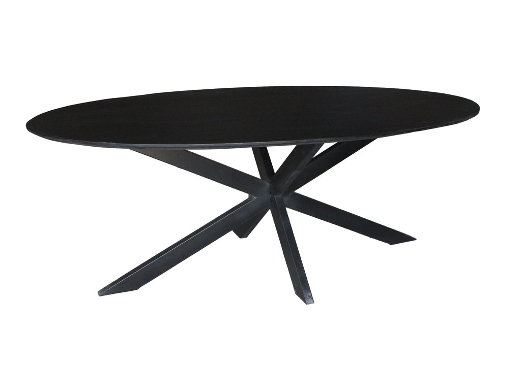 Oslo Eettafel Black Oval 210 Cm