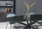 Oslo Eettafel Black Oval 210 Cm