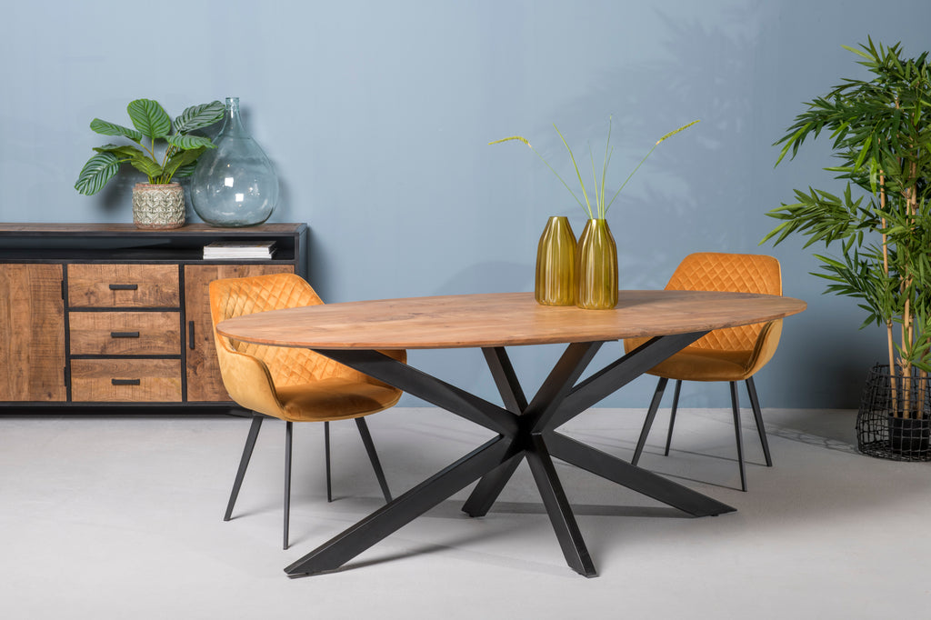 Oslo Eettafel Oval Acasia 210 Cm