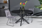 Oslo Round Black 120 Cm
