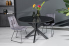 Oslo Round Black 120 Cm