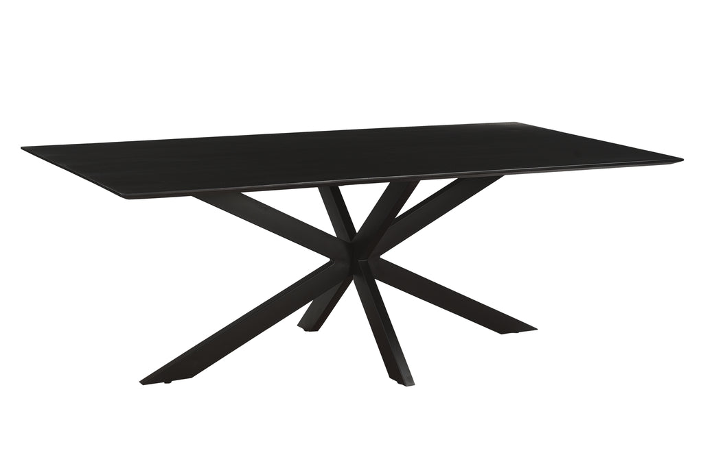 Oslo Spider Eettafel Black Acasia 220 Cm