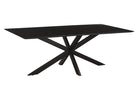Oslo Spider Eettafel Black Acasia 220 Cm