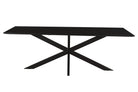 Oslo Spider Eettafel Black Acasia 220 Cm