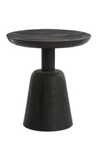 Side Table 40X47 Cm Paxi Wood Matt Black