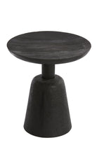 Side Table 40X47 Cm Paxi Wood Matt Black
