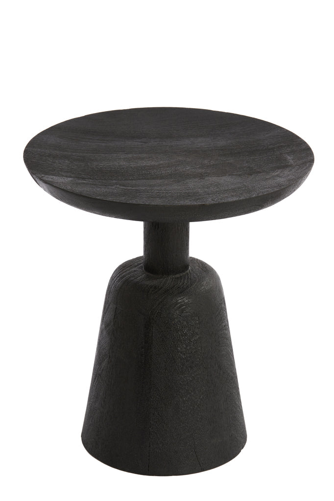 Side Table 40X47 Cm Paxi Wood Matt Black