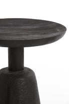 Side Table 40X47 Cm Paxi Wood Matt Black