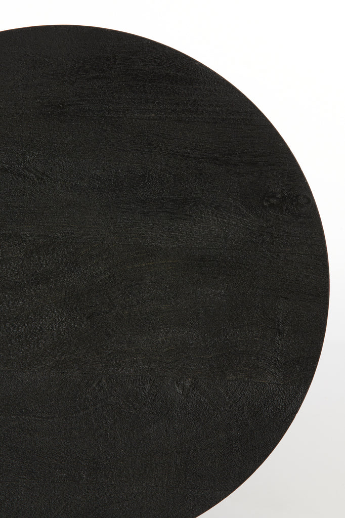 Side Table 40X47 Cm Paxi Wood Matt Black