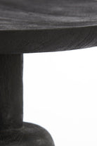 Side Table 40X47 Cm Paxi Wood Matt Black