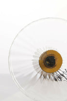 Table Lamp 30X45 Cm Pleat Glass Clear + Gold