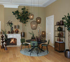 Hanging Lamp 42X50 Cm Plumeria Dark Green