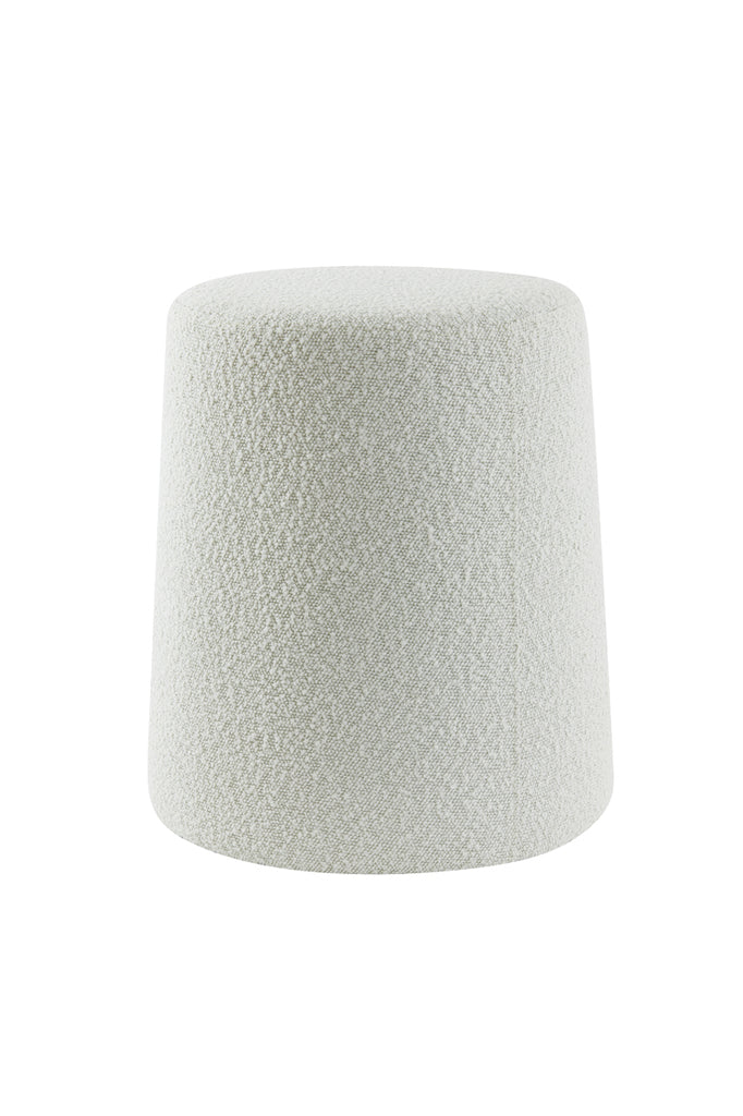 Poef Ø39X45 Cm Lauryn Bouclé Cream