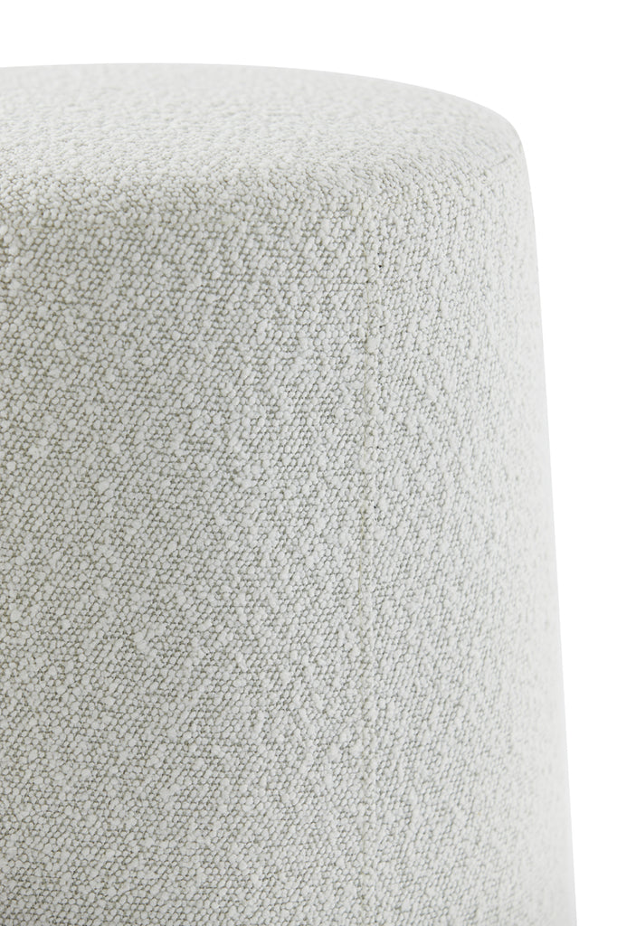 Poef Ø39X45 Cm Lauryn Bouclé Cream