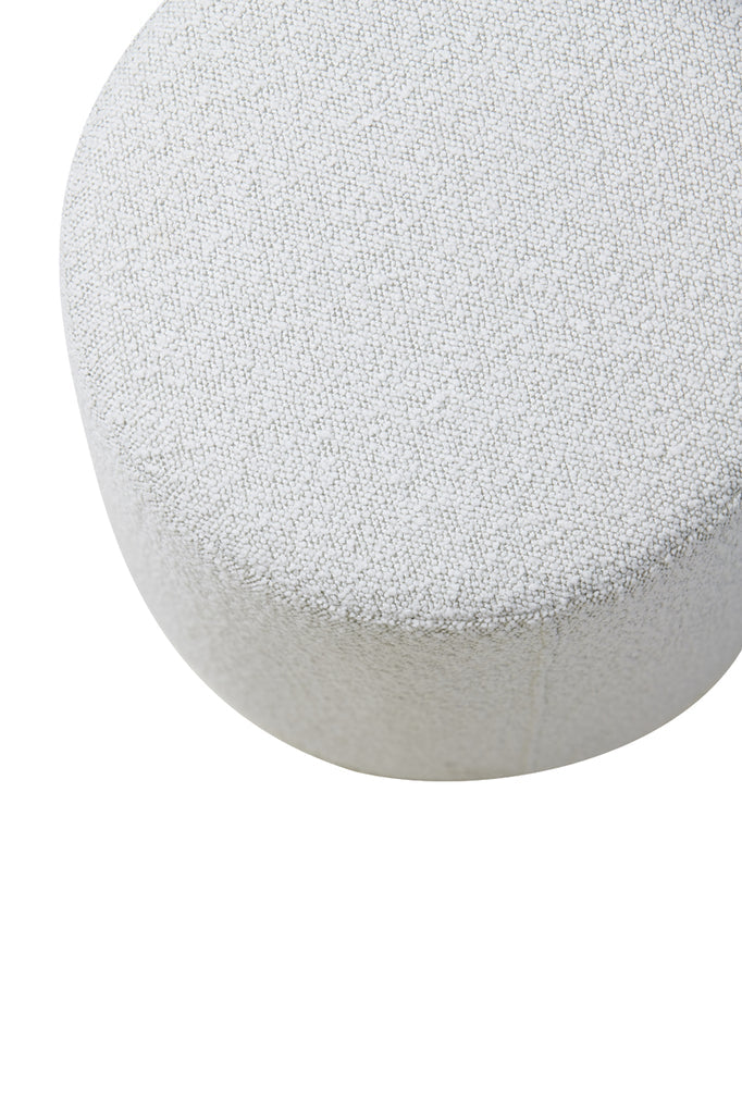 Poef Ø39X45 Cm Lauryn Bouclé Cream
