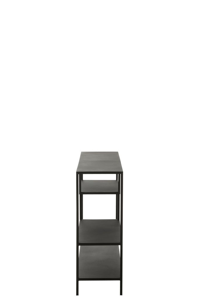 Rack Low Irregular Levels Metal Black